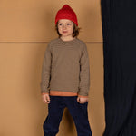 Nixnut gestrickter Kinder Pullover Sim Knit Pebble Stripe bei Yay Kids