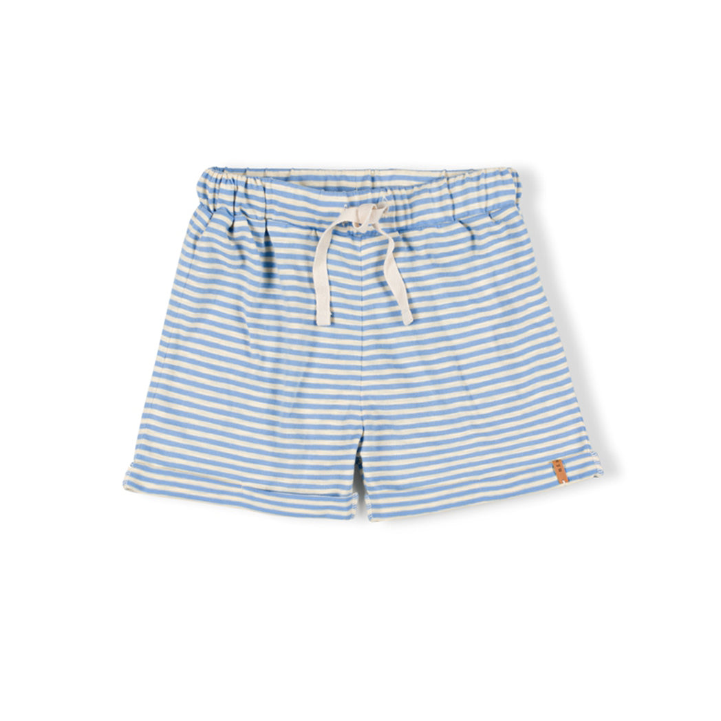 Nixnut Kinder Kurze Hose Basic Lace Sky Stripe bei Yay Kids