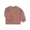 Nixnut Mädchen Pullover mit Puffärmeln in dunklem Rosa bei Yay Kids