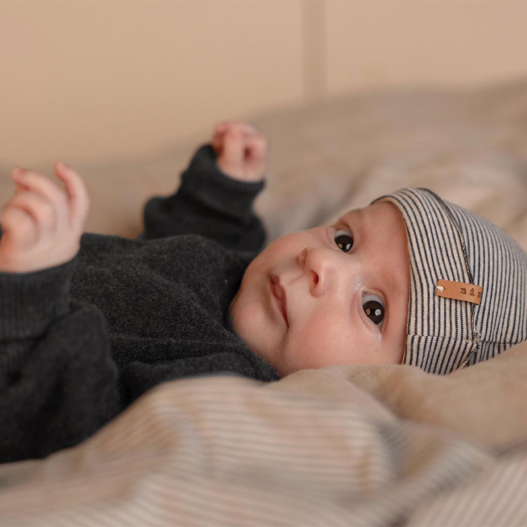 Newborn Hat Storm Stripe