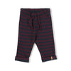 Nixnut Hose Dunkelblau und Bordeaux gestreift bei Yay Kids