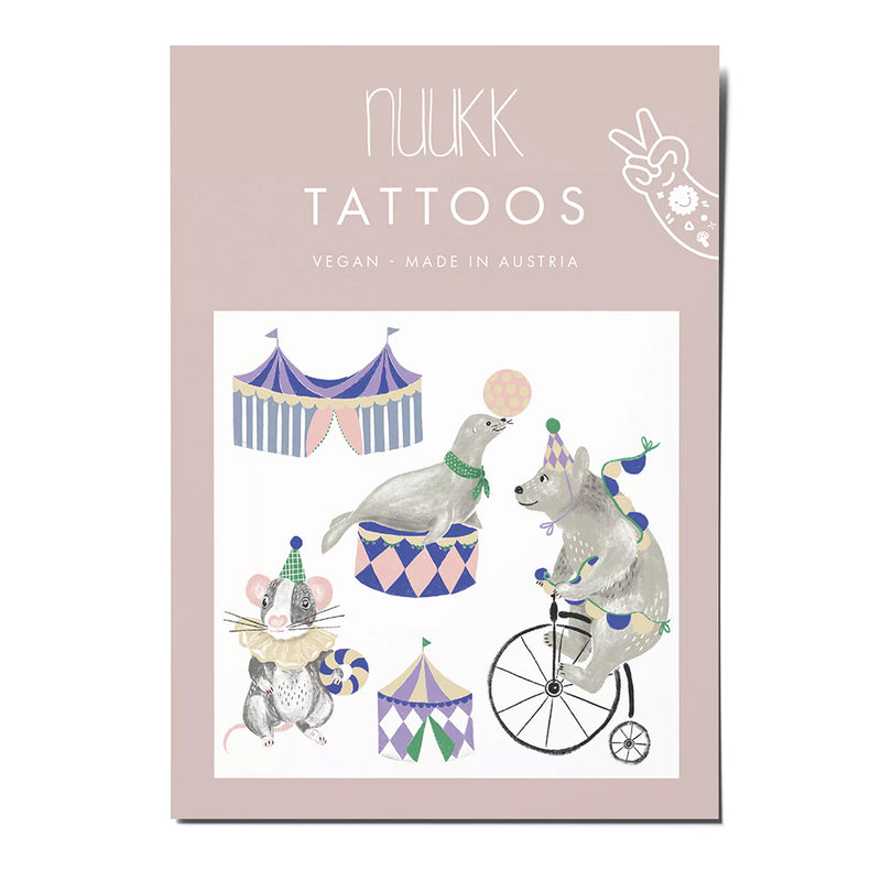 Nuukk Vegane Kinder-Tattoos Zirkus bei Yay Kids