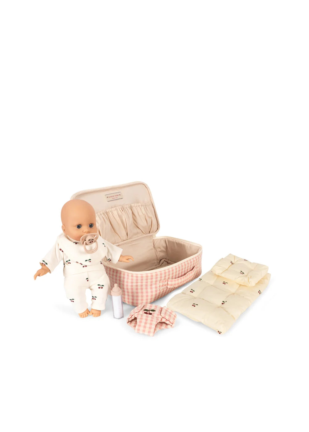 Baby Puppenset Pink Check