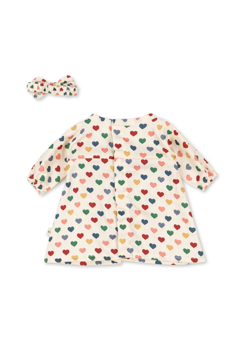 Puppenkleider Set coeur coloré