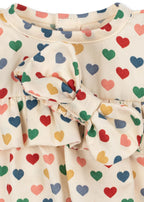 Puppenkleider Set coeur coloré