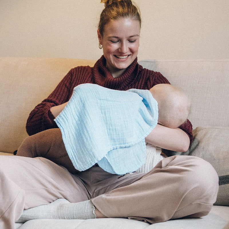 Petit Stellou Mulltuch Nooshi Cuddle Sky klein bei Yay Kids