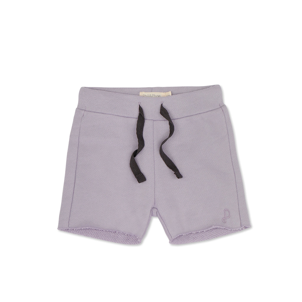 Phil & Phae Organic Chunky Sweat Shorts Fresh Lavender bei Yay Kids