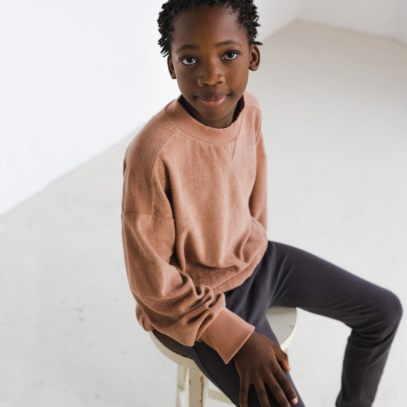 Phil & Phae Frottee Sweater Altrosa bei Yay Kids