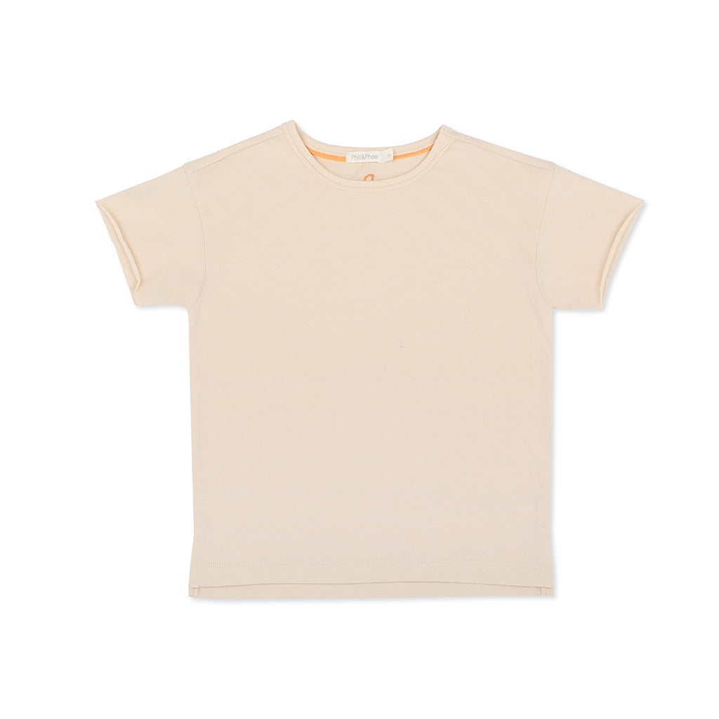 Phil & Phae Organic Oversized Tee S/S Marshmallow bei Yay Kids