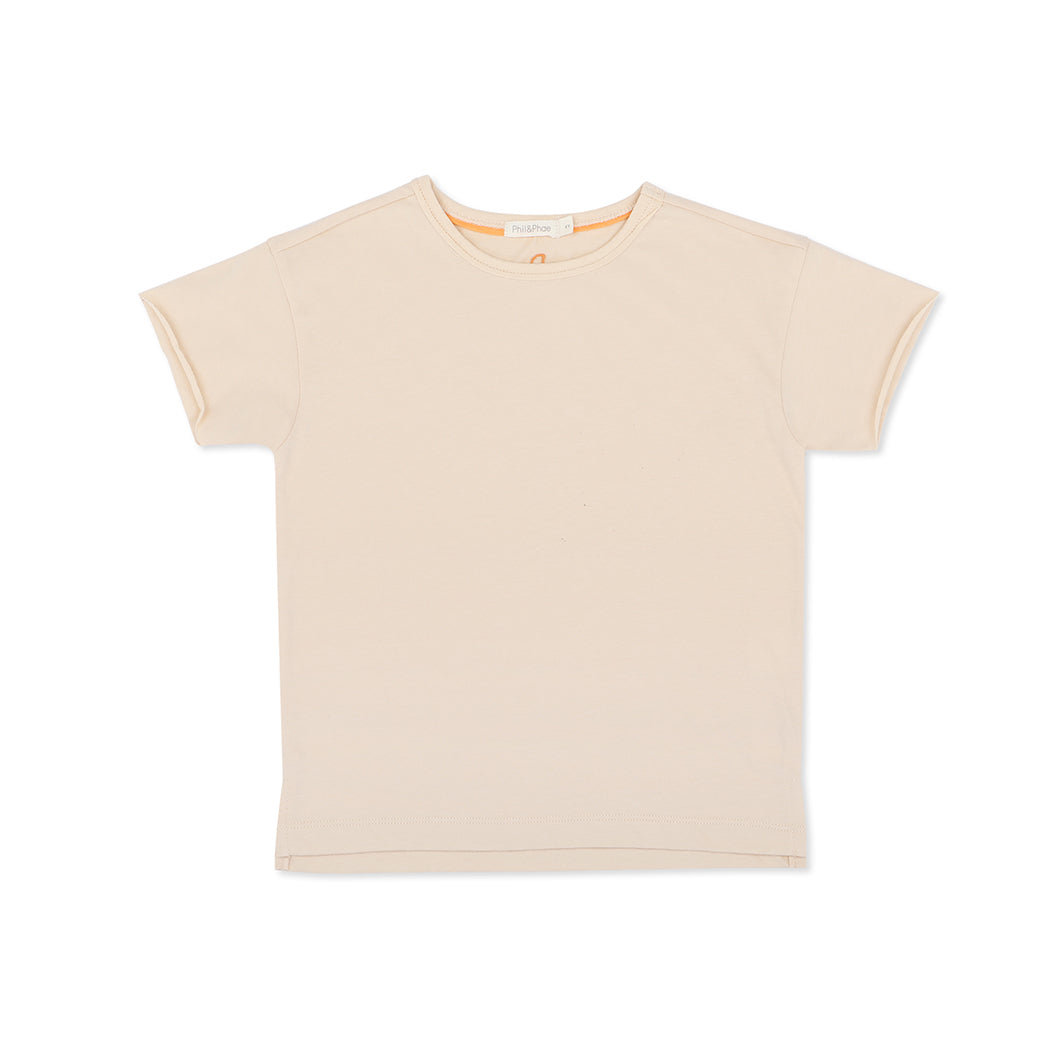 Phil & Phae Organic Oversized Tee S/S Marshmallow bei Yay Kids