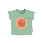 Piupiuchick Baby T-Shirt Green Multicolor Circle bei Yay Kids