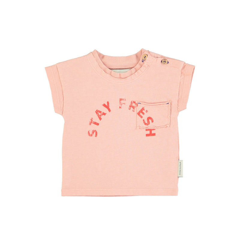Piupiuchick Baby T-Shirt Light Pink Stay Fresh bei Yay Kids