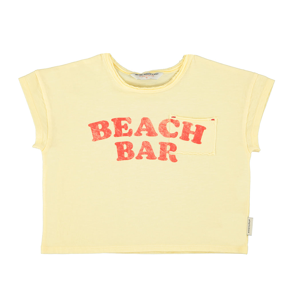 Piupiuchick Kinder T-Shirt "Beach Bar" light yellow bei Yay Kids