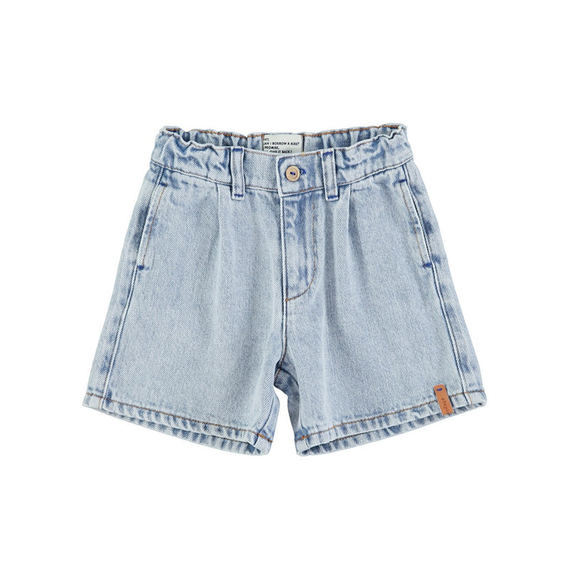 Piupiuchick Kinder Denim Boy Shorts Washed Blue bei Yay Kids
