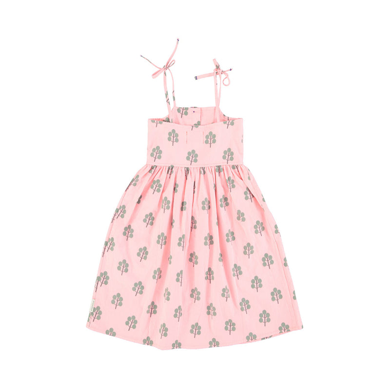 Piupiuchick Mädchen Kleid Pink with Green Trees bei Yay Kids