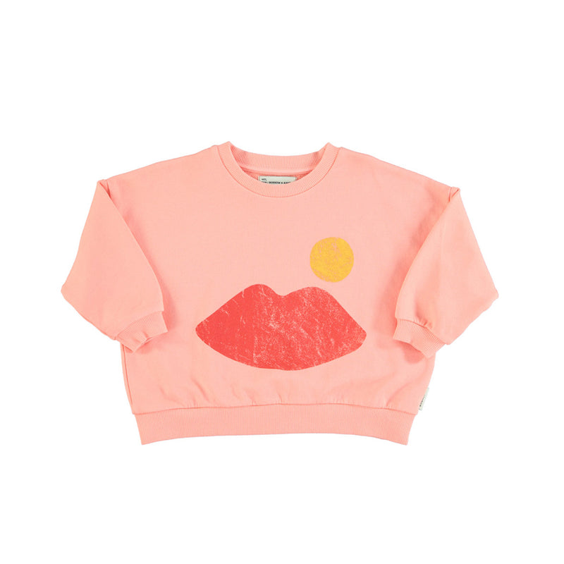 Piupiuchick Kinder Sweatshirt Coral with Lips bei Yay Kids