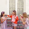 Piupiuchick Shorts Purple & White Checkered with Cherries bei Yay Kids