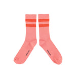 Piupiuchick Kinder Socken Pink with Orange Stripes bei Yay Kids