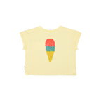Piupiuchick Kinder T-Shirt "Beach Bar" light yellow bei Yay Kids
