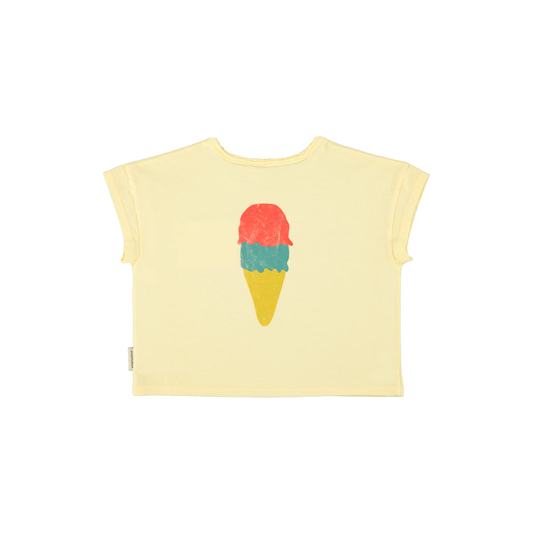 Piupiuchick Kinder T-Shirt "Beach Bar" light yellow bei Yay Kids