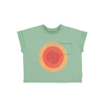 Piupiuchick Kinder T-Shirt Green Multicolor Circle bei Yay Kids