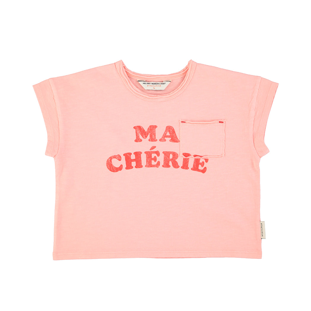 Piupiuchick Kinder T-Shirt "Ma Chérie" light pink bei Yay Kids