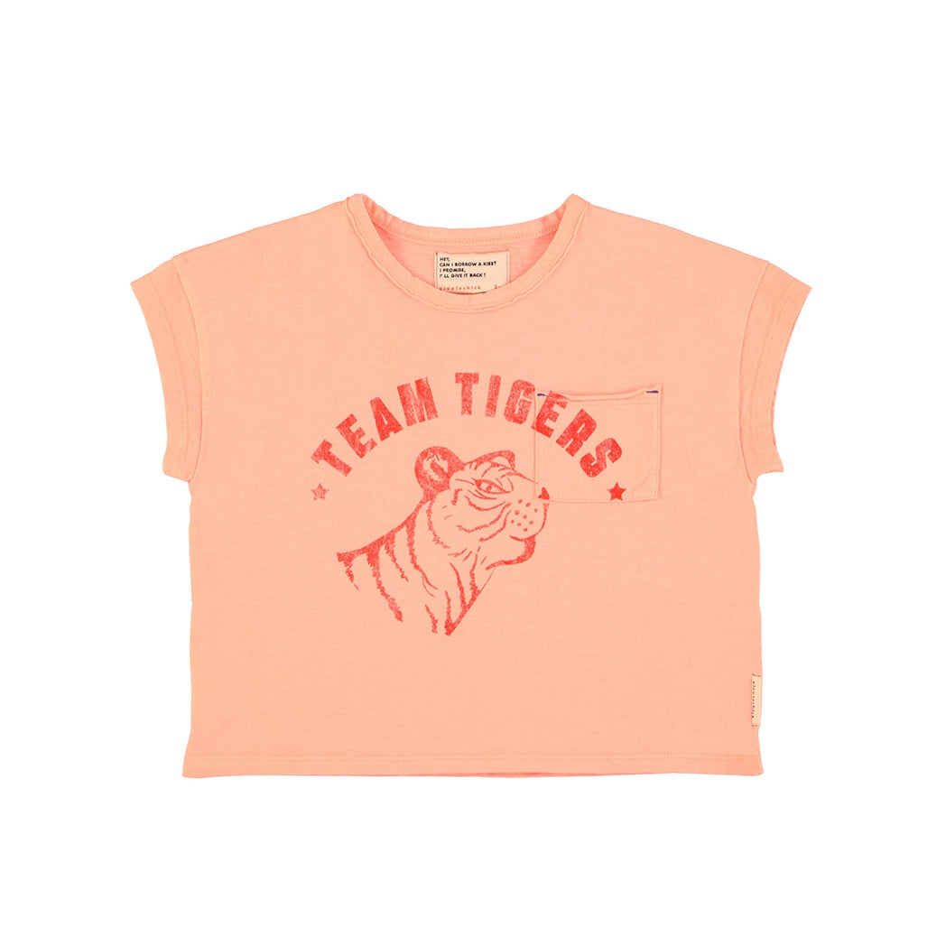 Piupiuchick Kids T-Shirt Tiger Pink bei Yay Kids