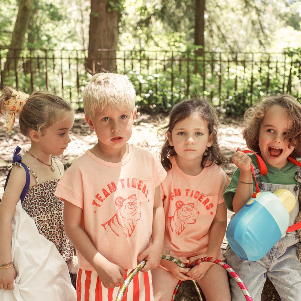 Piupiuchick Kids T-Shirt Tiger Pink bei Yay Kids