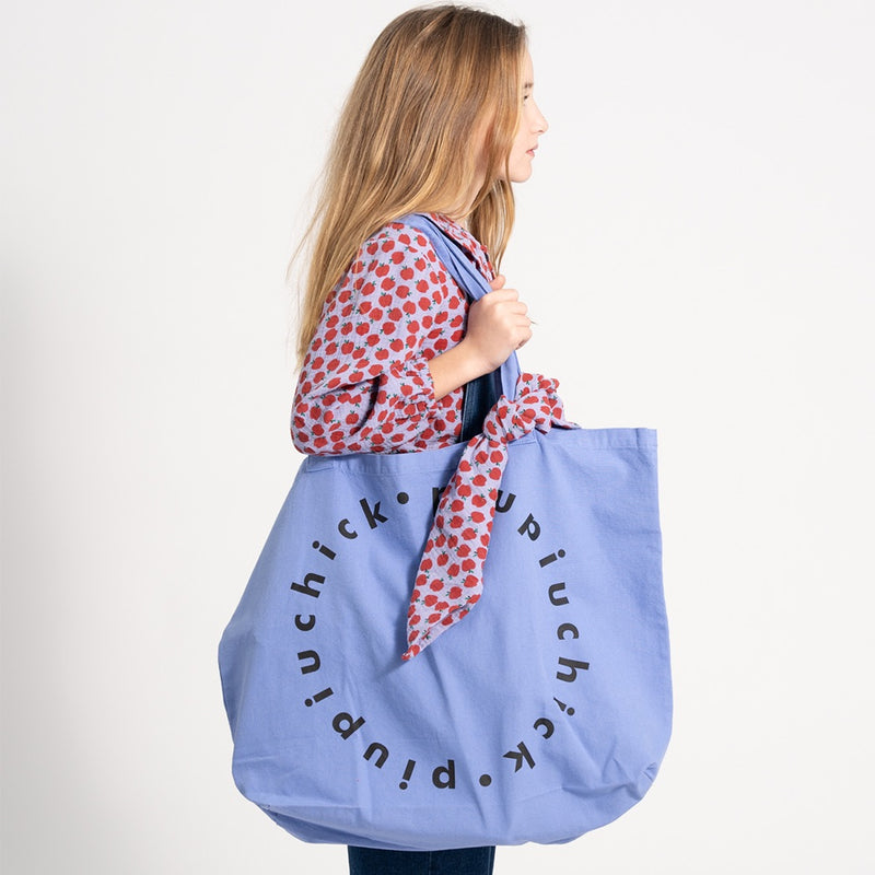 Piupiuchick Frauen XL Logo Stofftasche Purple bei Yay Kids