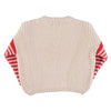 Piupiuchick Kinder Strickpullover Hellbeige mit roten Streifen bei Yay Kids
