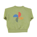 Piupiuchick Kinder Pullover "Calming Storm" in Grün bei Yay Kids