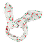 Piupiuchick Bandana ecru w/ red flowers allover bei Yay Kids