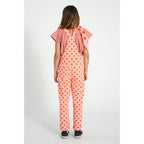 Piupiuchick Mädchen Latzhose pink w/ red hearts allover bei Yay Kids