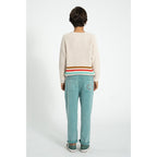 Piupiuchick Kinder Strickpullover ecru w/ multicolor stripes bei Yay Kids