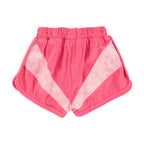 Piupiuchick Kinder Kurze Hosen aus Frotteestoff pink w/ white stripes print bei Yay Kids