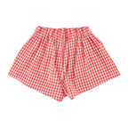 Piupiuchick Kurze Shorts red & ecru checkered bei Yay Kids