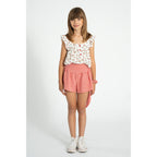 Piupiuchick Kurze Shorts red & ecru checkered bei Yay Kids