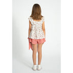 Piupiuchick Kurze Shorts red & ecru checkered bei Yay Kids