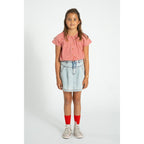 Piupiuchick Kinder Socken red w/ ecru heart bei Yay Kids
