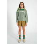 Piupiuchick Kinder Frotteé Pullover washed green w/ "best friend" print bei Yay Kids