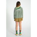 Piupiuchick Kinder Frotteé Pullover washed green w/ "best friend" print bei Yay Kids