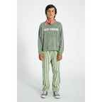 Piupiuchick Kinder Frotteé Pullover washed green w/ "best friend" print bei Yay Kids