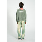 Piupiuchick Kinder Frotteé Pullover washed green w/ "best friend" print bei Yay Kids