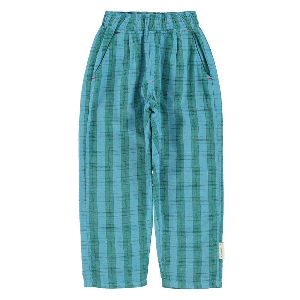 Unisex Hosen blue & green checkered – Piupiuchick