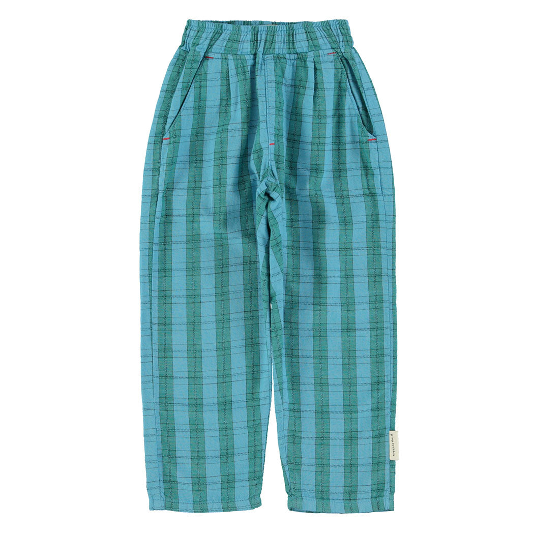 Unisex Hosen blue & green checkered – Piupiuchick