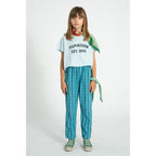 Unisex Hosen blue & green checkered