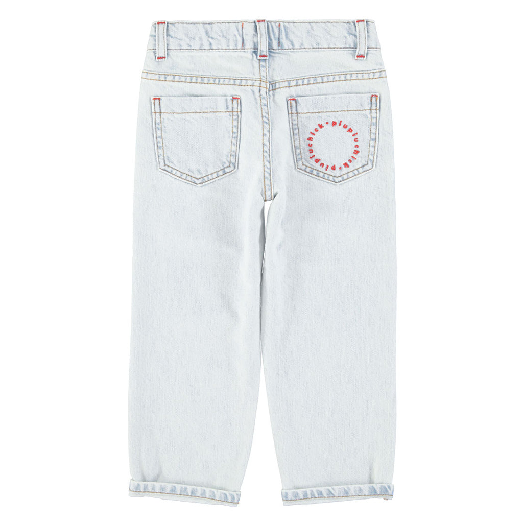 Piupiuchick Kinder Unisex Jeans Washed Light Blue bei Yay Kids