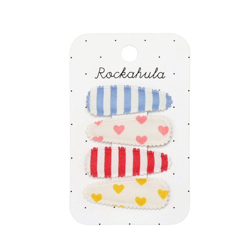 Rockahula Mädchen Stoff Haarclips Vintage Rainbow bei Yay Kids