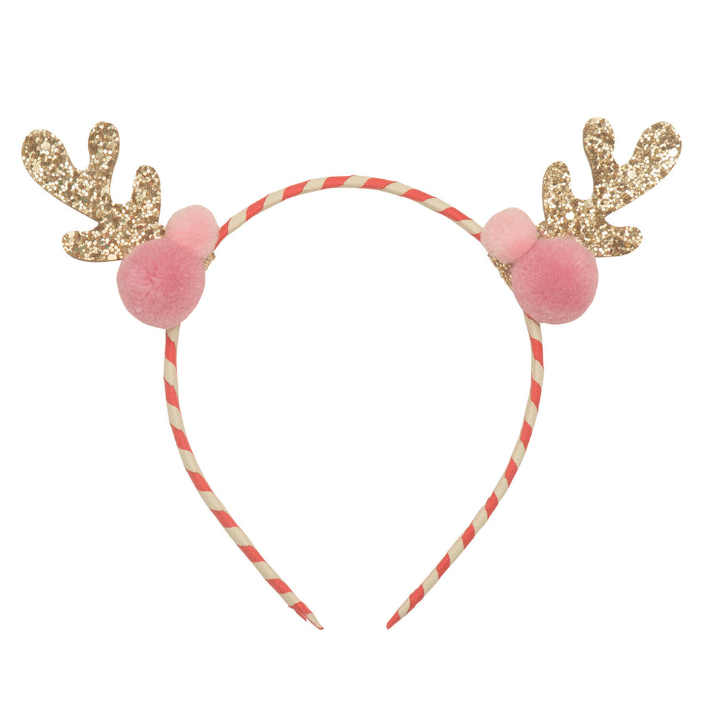 Rockahula Mädchen Haarreif Stripy Pom Pom Reindeer bei Yay Kids