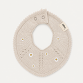 Knitted Baby Bib - Petite Daisy